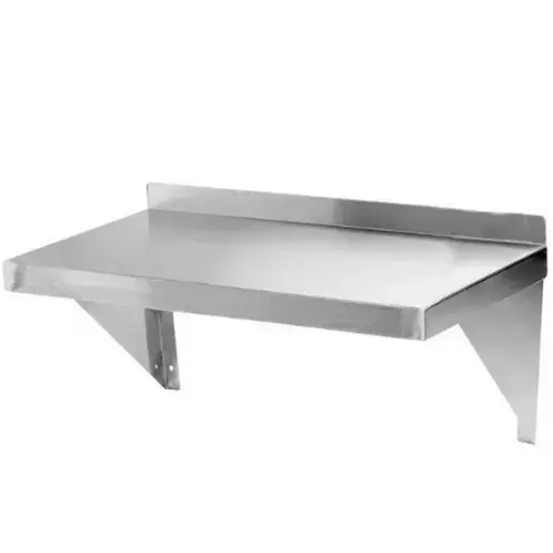Falcon Food Service WS1848-HD 18" x 48" Heavy Duty 16 Gauge Stainless Steel Wall Shelf