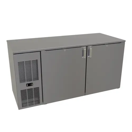 Glastender CP1FL60 60"x26" Stainless Steel Pass-Thru Back Bar Cooler