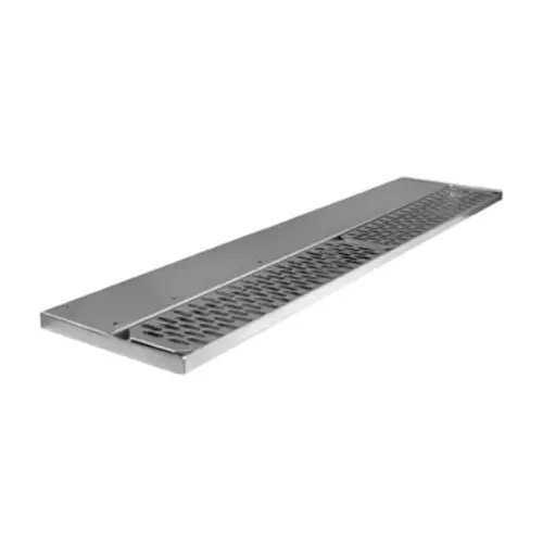 Glastender DR-12R 12" x 8" Stainless Steel Drink Rail