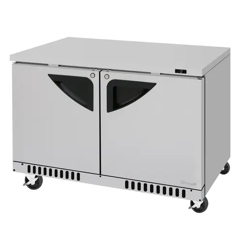 Turbo Air TUF-48SD-FB-N 48" Wide 14.8 Cubic Foot Two Door Undecounter Freezer
