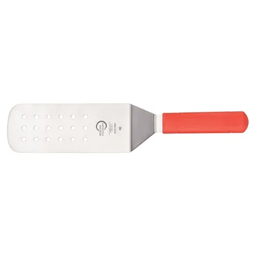 Mercer Culinary M18710RD Millennia® 8" x 3"Japanese Stainless Steel Perforated Turner