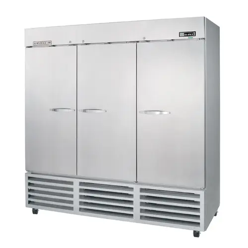 Beverage Air KR74-1AS 72 Cu.Ft. K-Series Reach-In Refrigerator w/ 3 Solid Doors