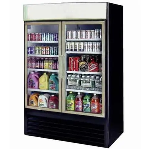 Ascend JGD-48R 48 Cu.Ft Commercial Cooler Merchandiser 2 Glass Swing Doors