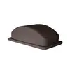 Thunder Group 23gl Brown Plastic Rectangular Trash Can Lid - PLTC023BL 