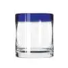 Libbey Aruba 12oz Anneal Treated Rocks Glass with Blue Rim - 1dz - 92302 