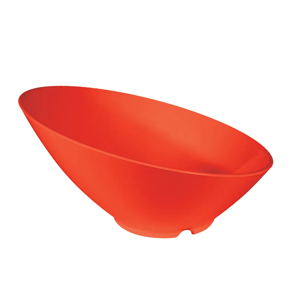 Thunder Group CR806PR 24 oz Pure Red Melamine Cascading Bowl - 1 Doz