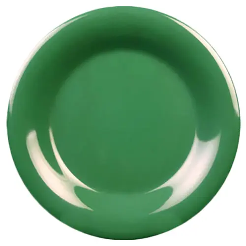 Thunder Group CR012GR 11-3/4" Diameter Green Wide Rim Melamine Plate - 1 Doz - Picture 1 of 1