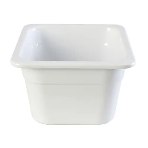 Thunder Group GN1164W 1/6 White Melamine Stackable Food Pan - 4" Depth - Picture 1 of 1