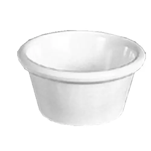Thunder Group ML536B1 2-1/2 oz Bone Smooth Melamine Ramekin - 1 Doz