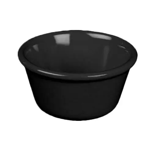 Thunder Group ML536BL1 2-1/2 oz Black Smooth Melamine Ramekin - 1 Doz