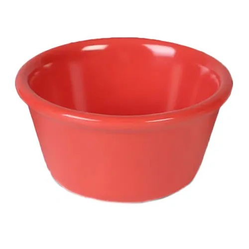 Thunder Group ML538RD1 4 oz Orange Smooth Melamine Ramekin - 1 Doz