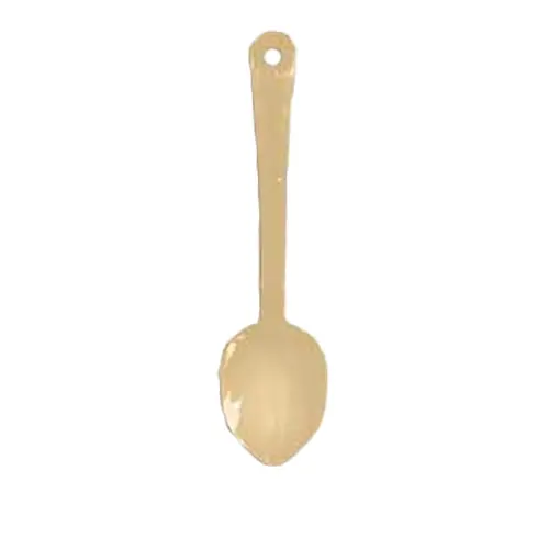 Thunder Group PLSS111BG 11" Beige Polycarbonate Solid Serving Spoon - 1 Doz