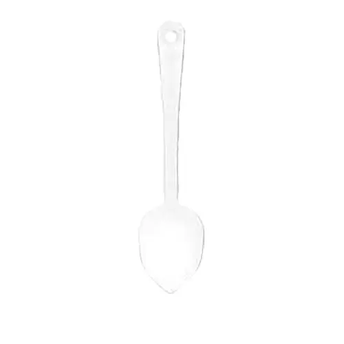 Thunder Group PLSS211CL 13" Clear Polycarbonate Solid Serving Spoon - 1 Doz