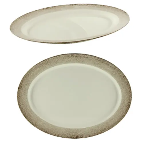Thunder Group SD2118J 18" x 13-1/2" Jazz Melamine Oval Platter