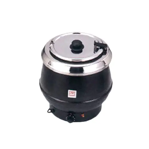 Thunder Group SEJ35000C 10-1/2 qt. Black Stainless Soup Warmer 