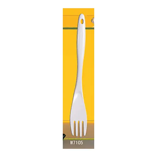 Thunder Group W7105 12" White Melamine Salad Serving Fork - 1 Doz