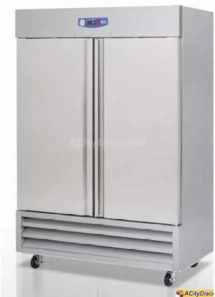 Slim Line Migali 2 Door Reach in Refrigerator