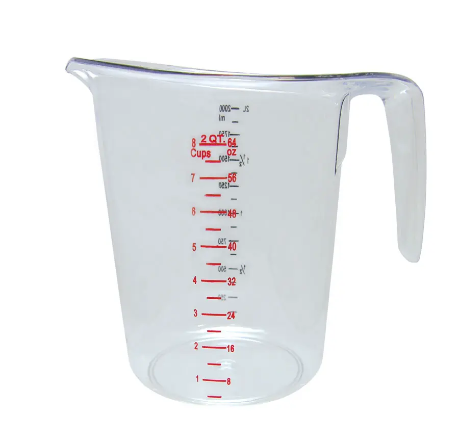 Thunder Group PLMC064CL Polycarbonate Measuring Cup 2 qt.