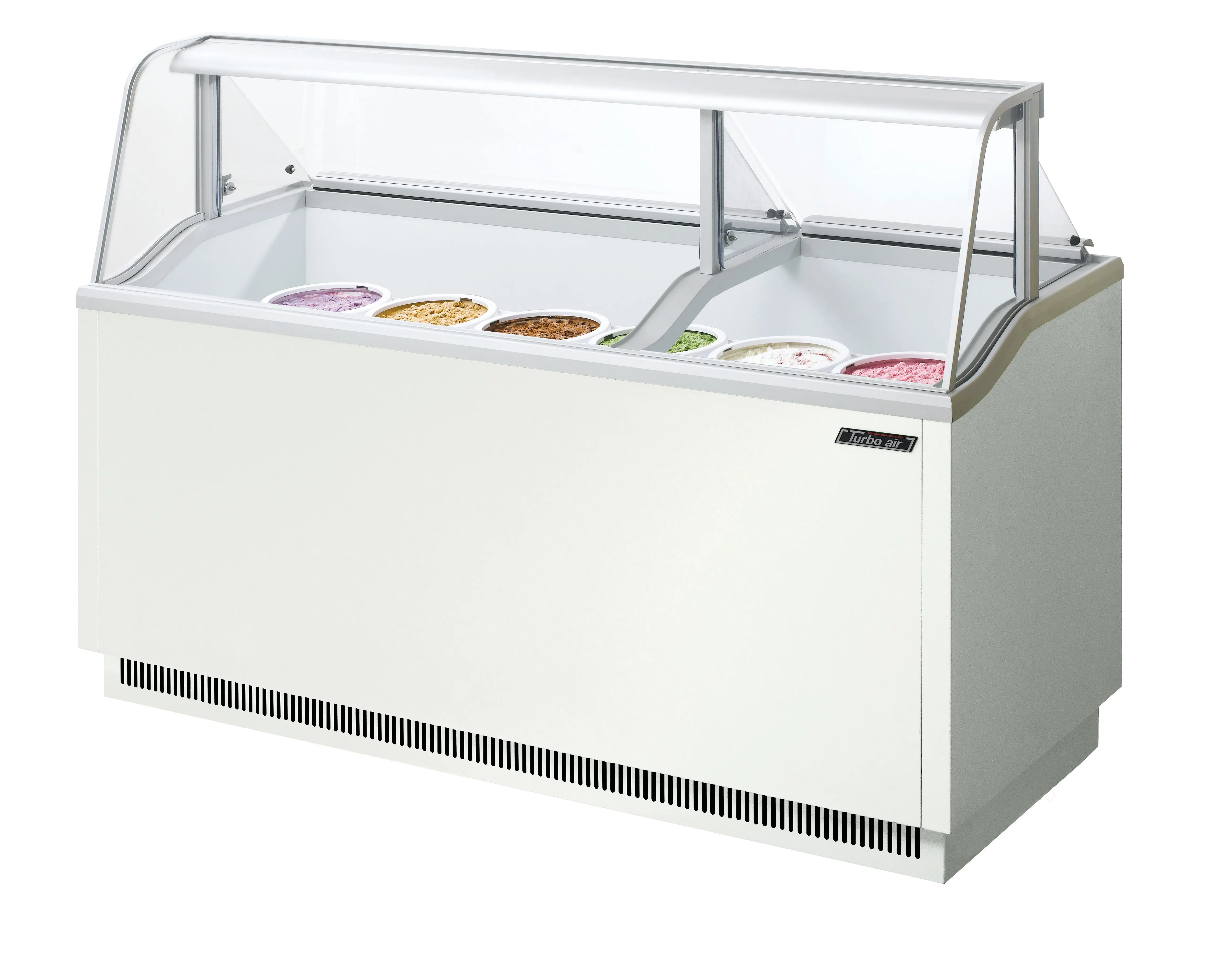 New 8 Tub Ice Cream Display freezer w/LED Internal Lighting, 51-3/4 Long,  Free Shipping - 5 Star Restaurant Equipment