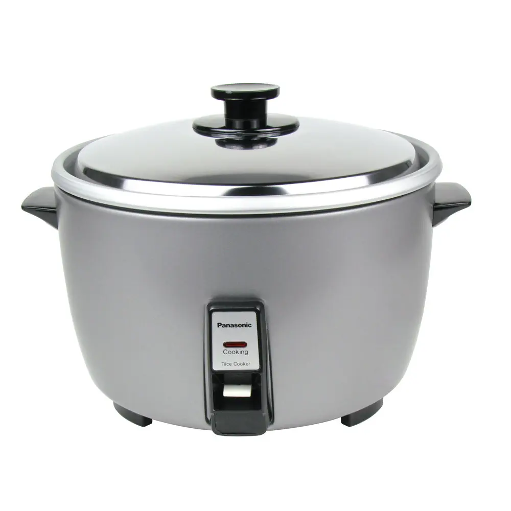 Panasonic Commercial Rice Cooker, 208V Extra-Large Capacity 80-Cup  (Cooked), 40-Cup (Uncooked) with One-Touch Operation - SR-GA721L - Silver