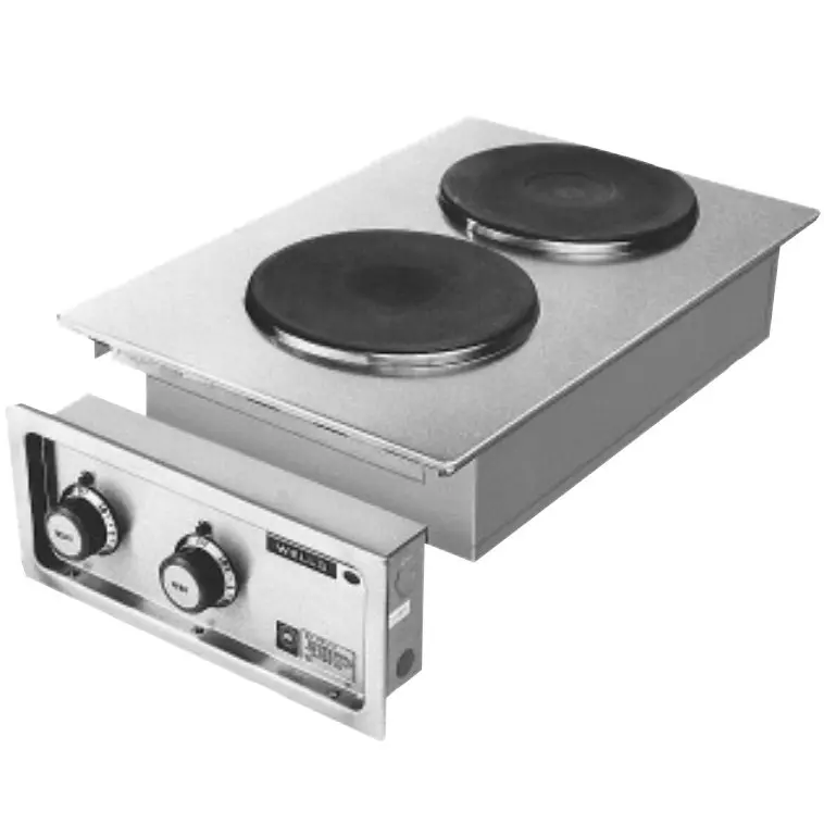 Built-In Electric Hot Plate, Model H636, Two Spiral Elements