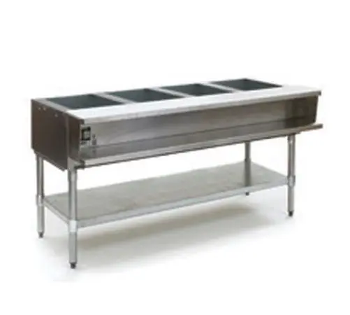 Eagle Group SWT4 4-Well Electric Steam Table w/ S/S Shelf & Legs