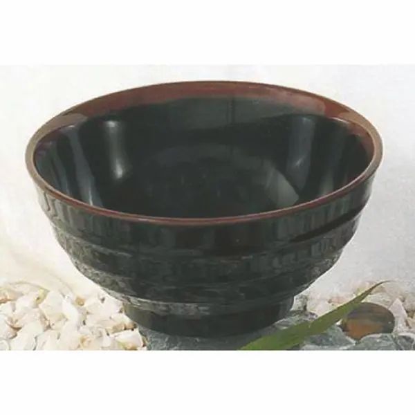 Thunder Group 5765TM Melamine Bowl 32 oz 6.75" Tenmoku Set of 1 Dozen