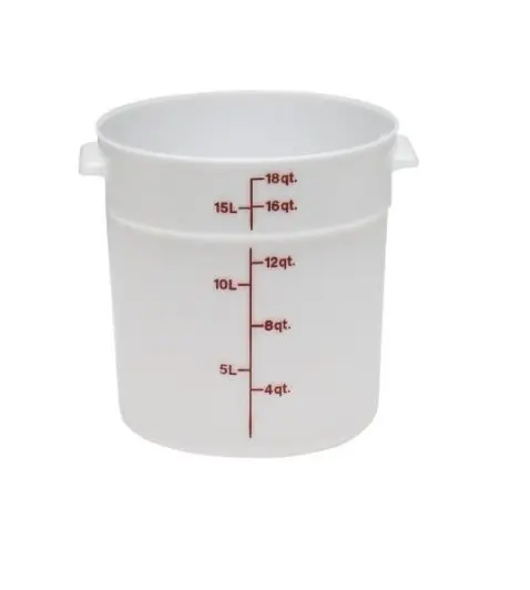 Cambro RFS1148 1 Qt. Round White Food Storage Container