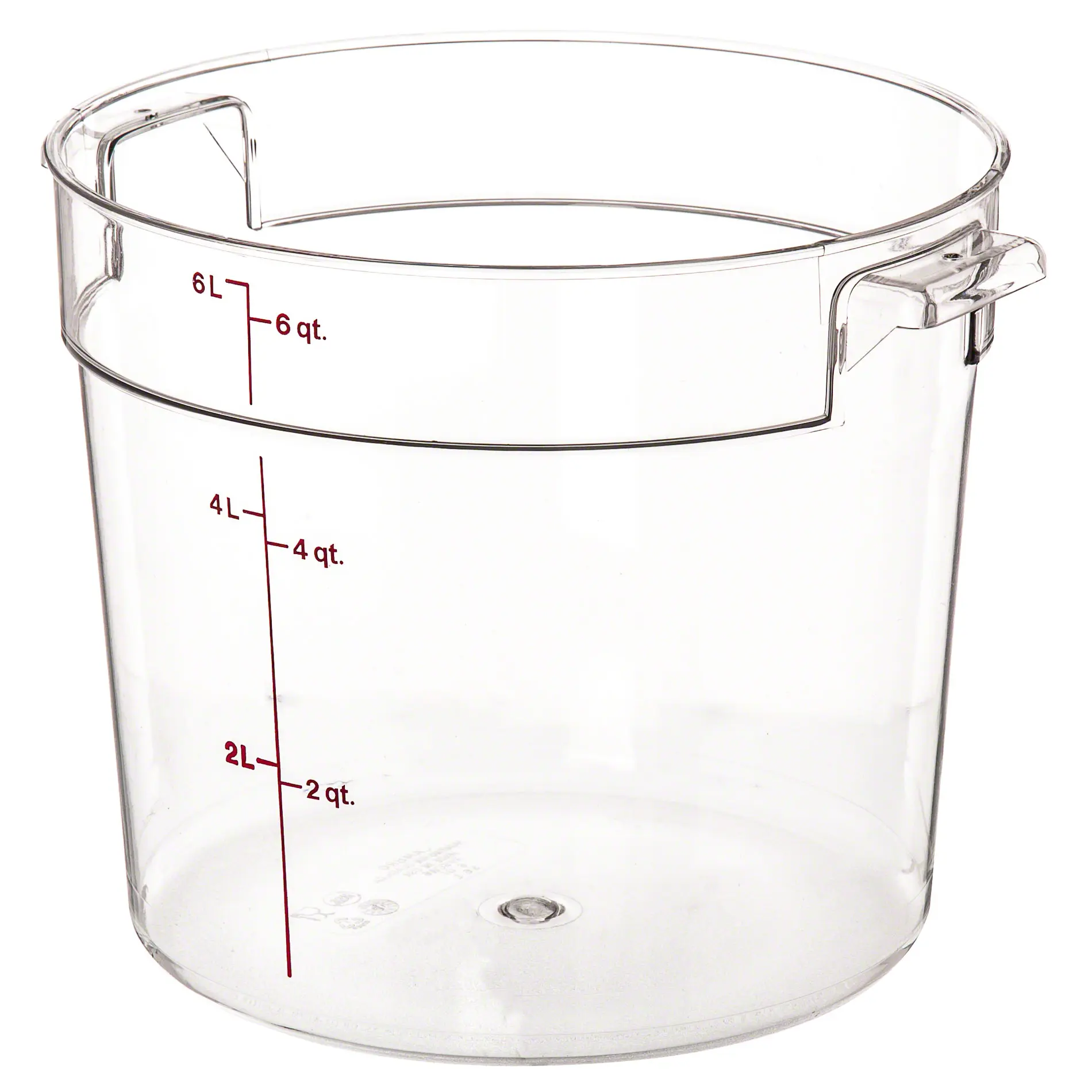 Cambro® Round 6 QT Clear Food Storage Container (RFSCW6135)