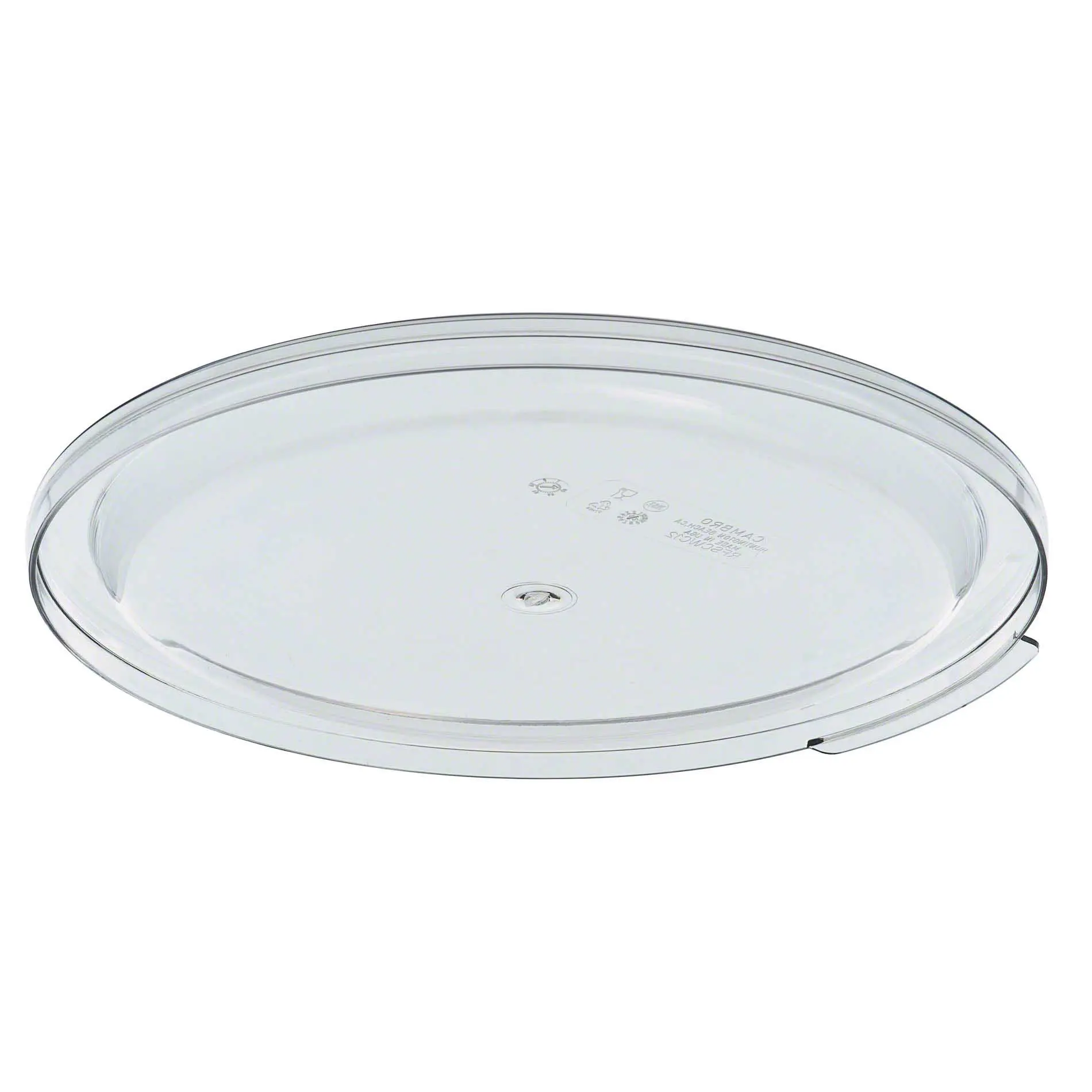 Cambro RFSCWC12135 Camwear Round Lid for 12, 18 & 22 Quart Clear