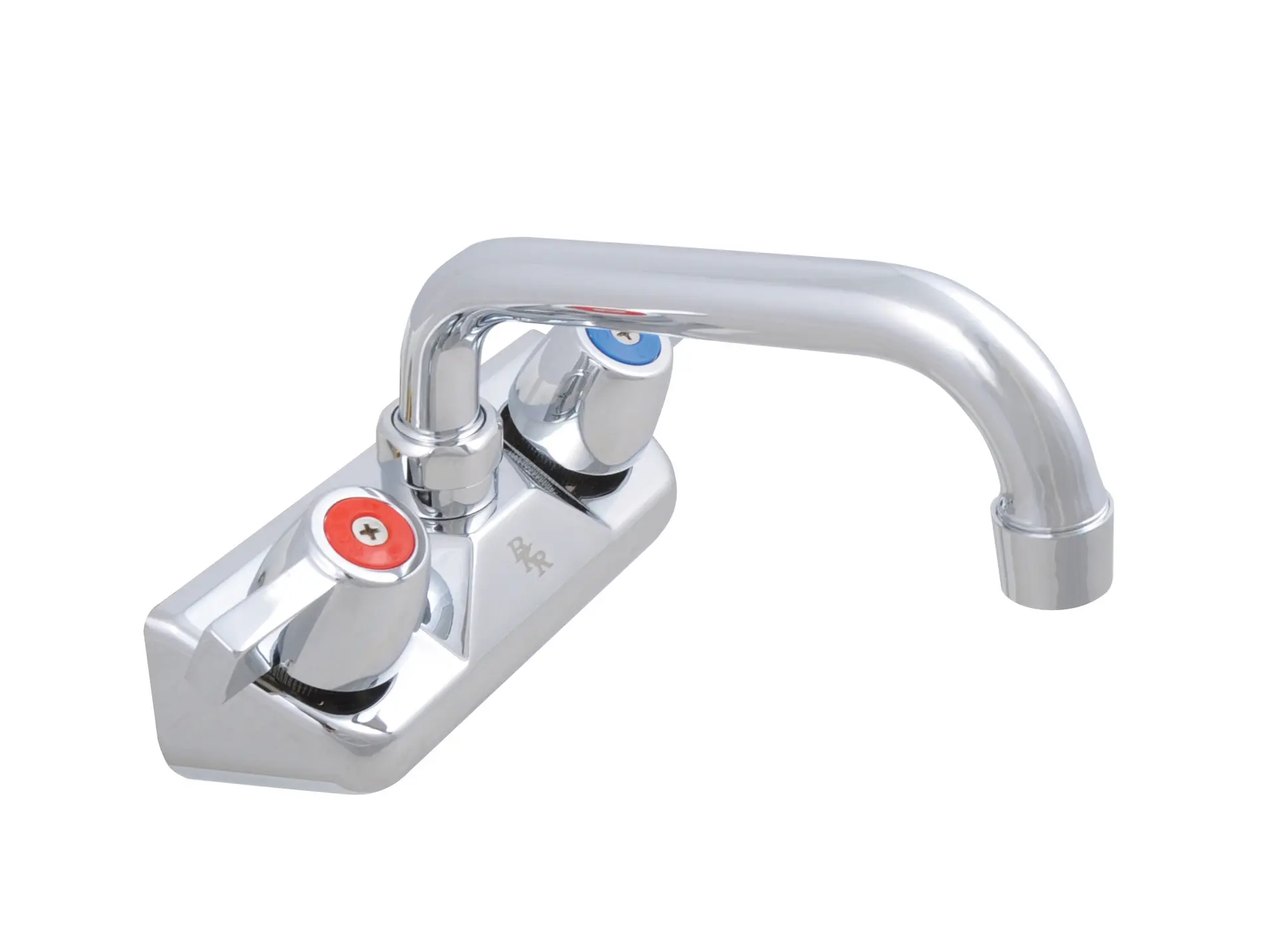 BK Resources BKF-W-6-G 4" Splash Mount Faucet Std Duty w/ 6" swing spout NO LEAD