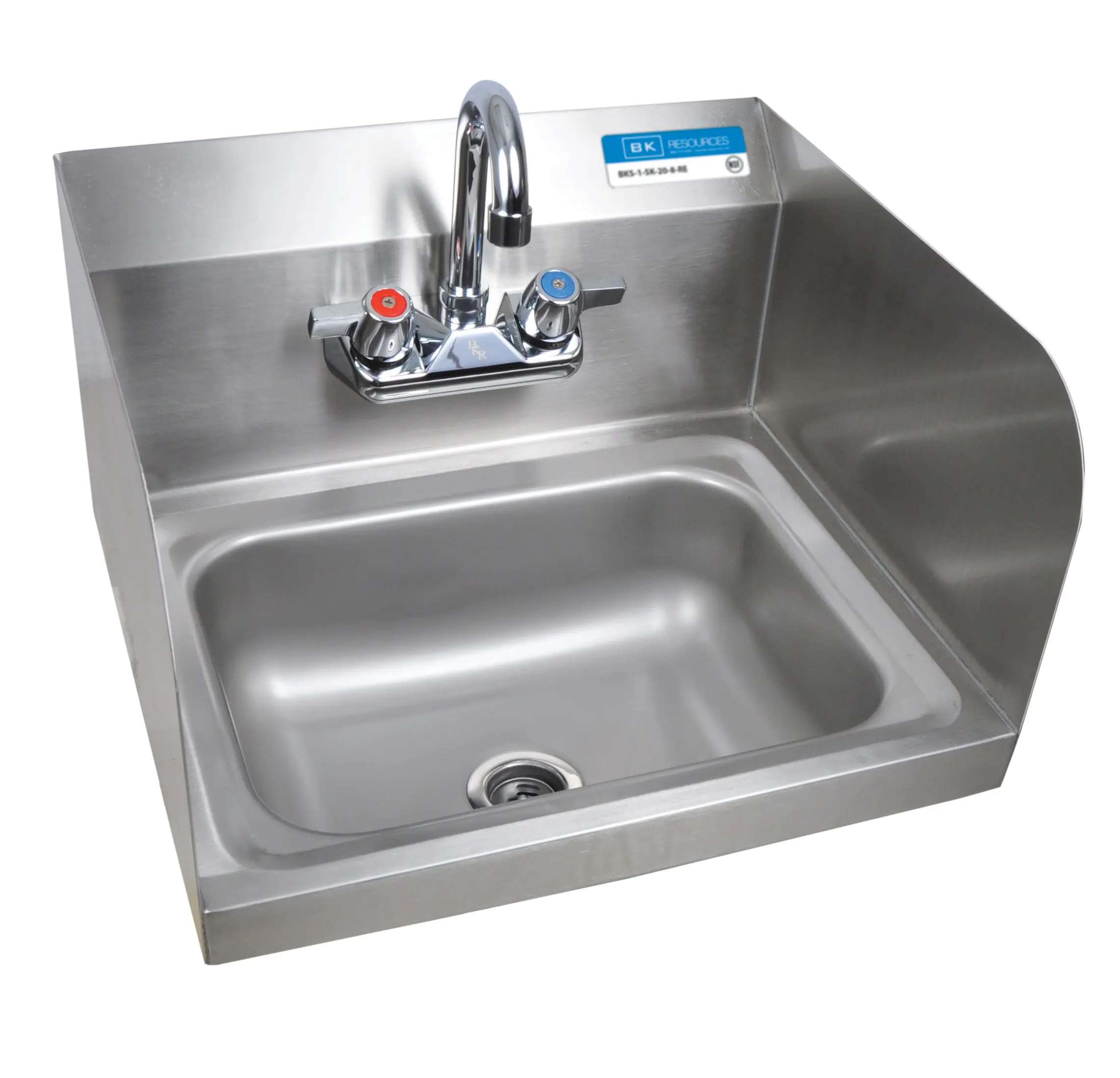 BK Resources BKHS-W-1410-SS-P-G Wall Mount Hand Sink 14