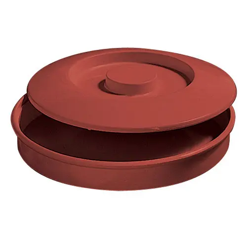 Thunder Group NS608R 1 Dozen Nustone Red Melamine Tortilla Servers NSF