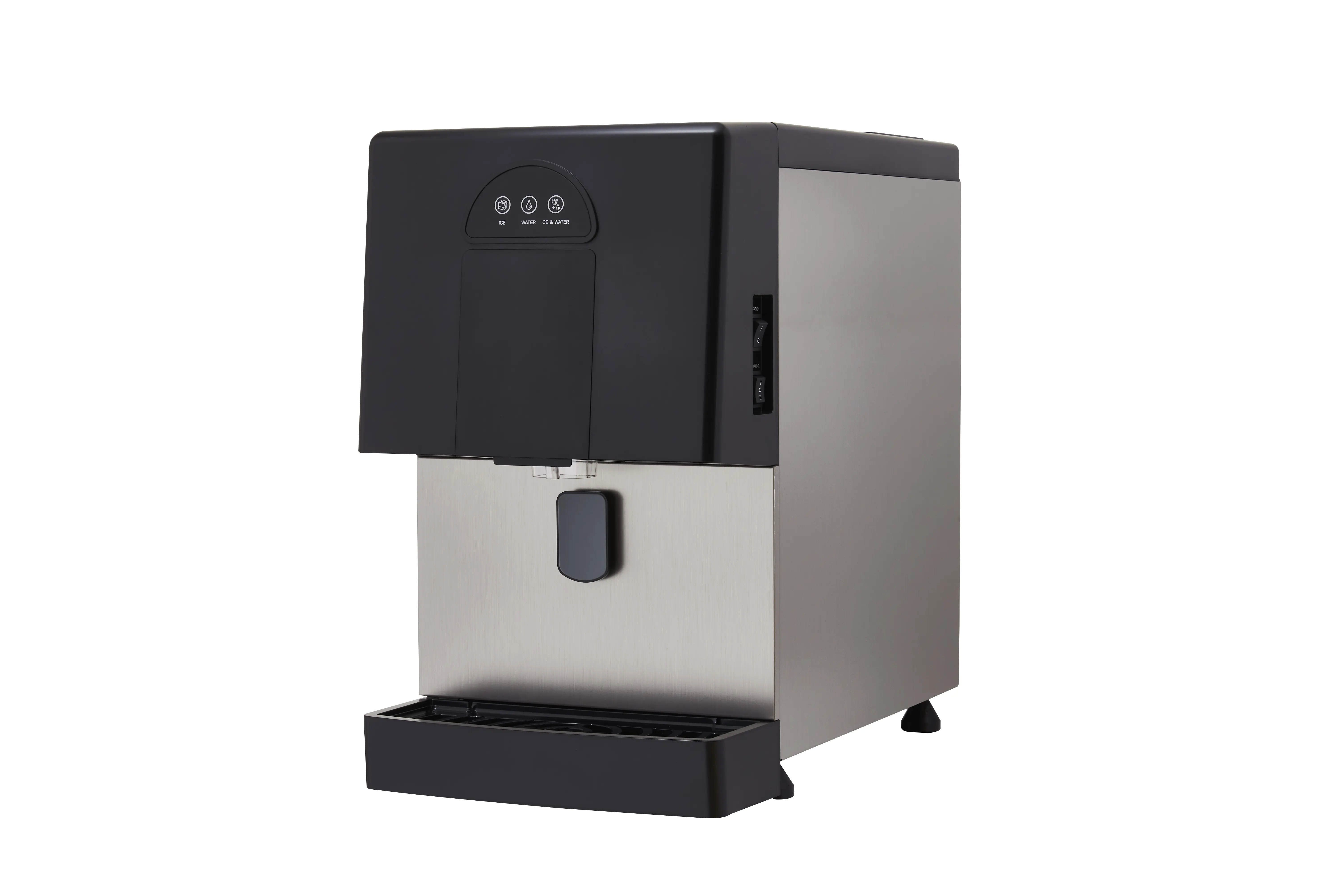 Icetro - ID-0160-AN, Commercial Air Cooled Ice Machine and Water Dispenser  Ice Nugget Maker 160lbs