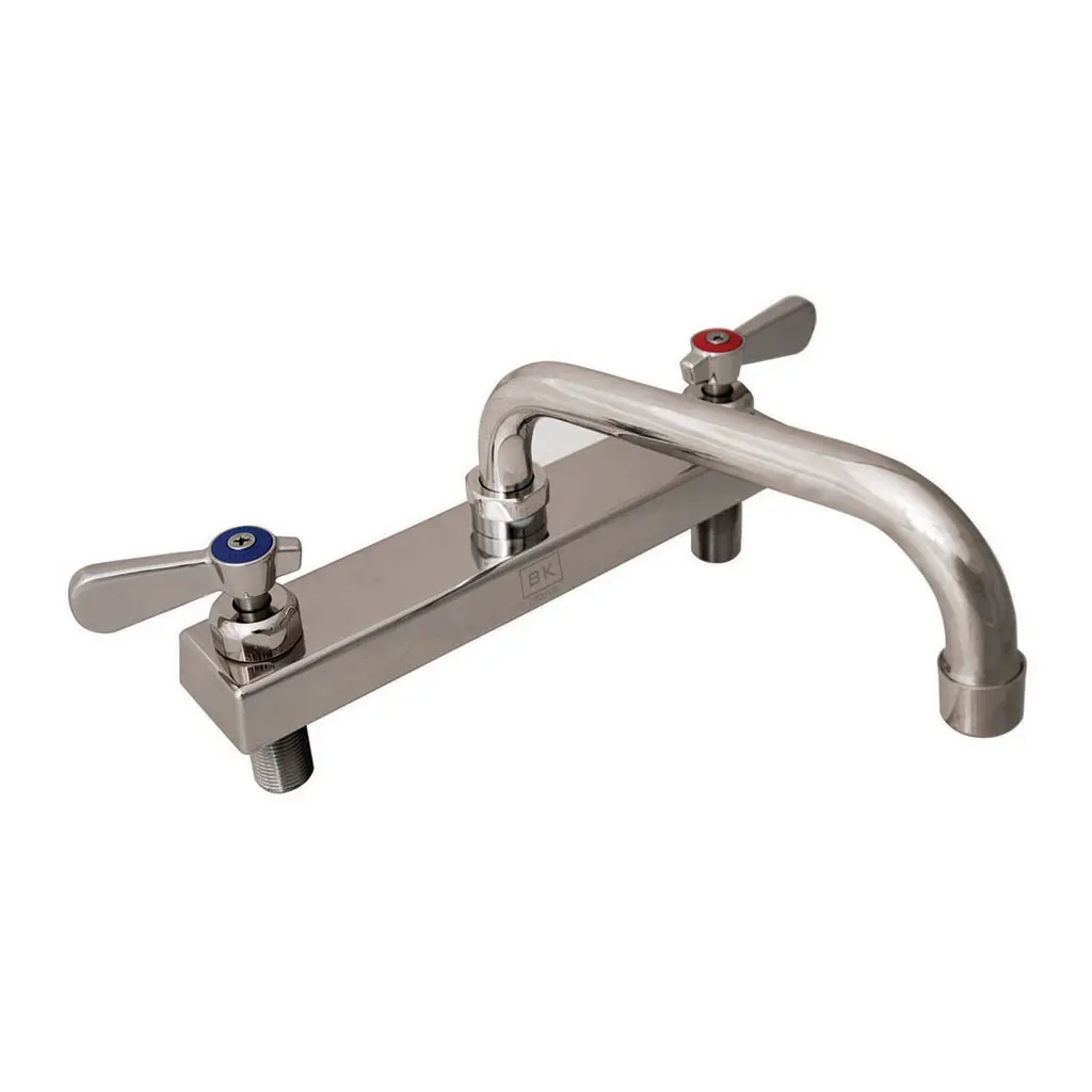 BK Resources EVO-8DM-14 Evolution 8” OC Deck Mount Faucet with 14 ...