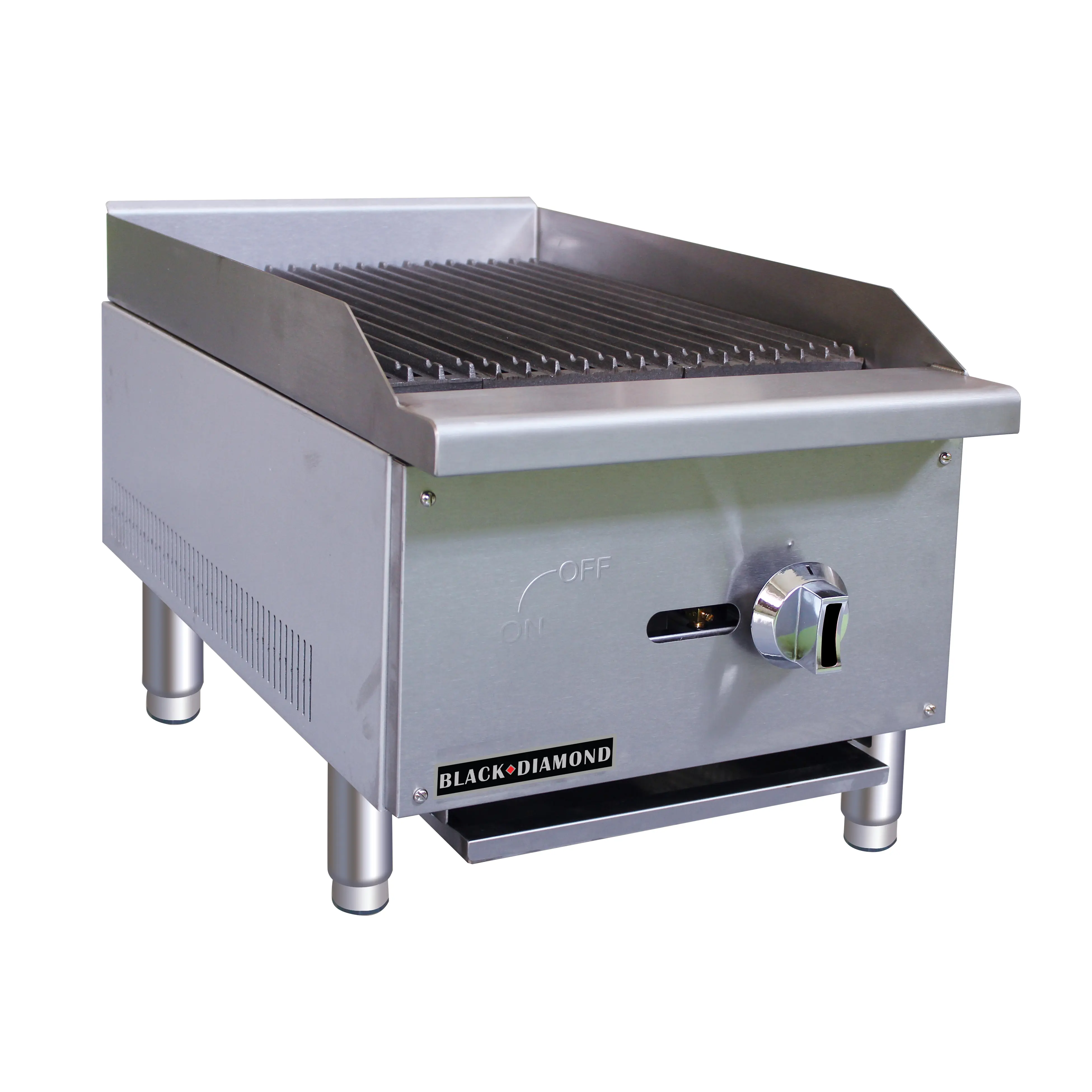 Adcraft BDECTC-16/NG Black Diamond 16" Countertop Radiant Gas Charbroiler