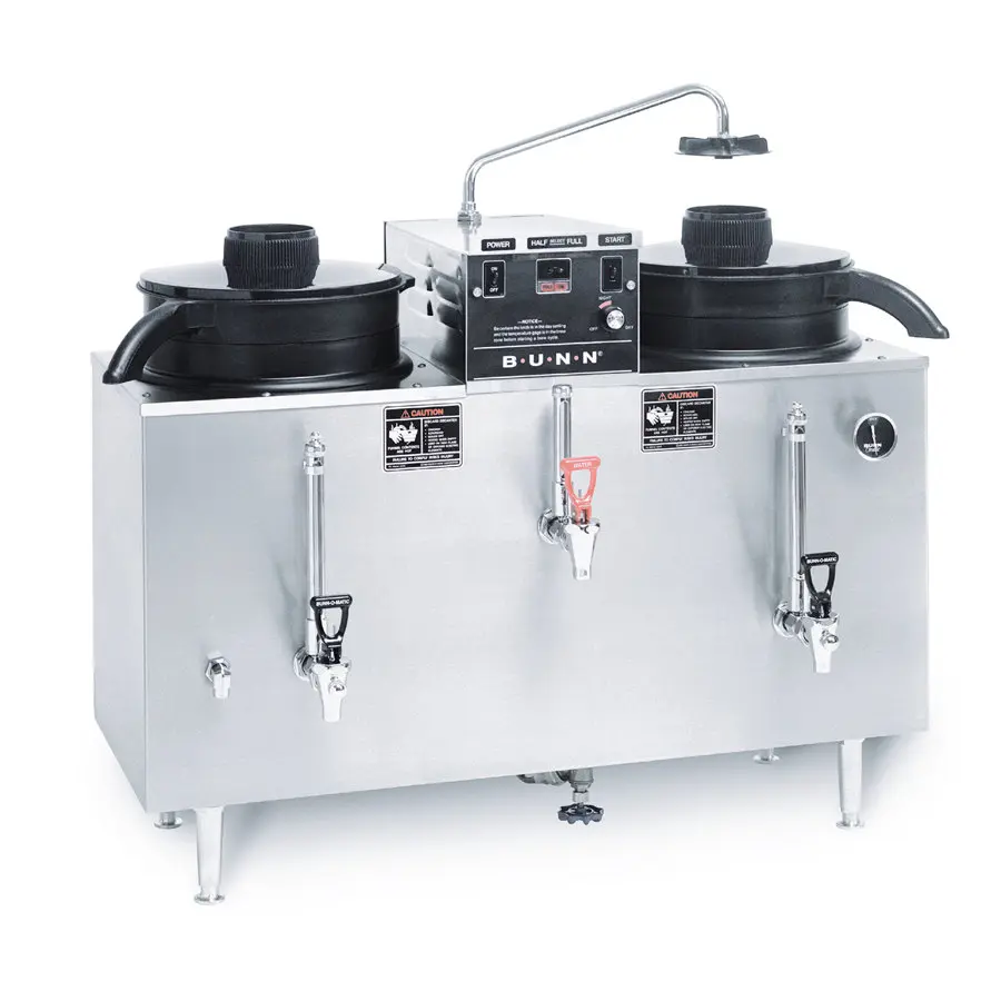 Bunn 20500.0000 Twin 3 Gallon Automatic Electric Coffee Urn 120/208v/60/1-ph