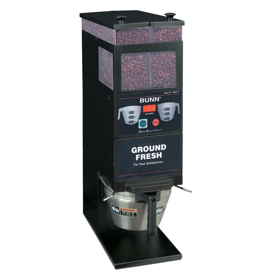 Bunn G9-2T BrewWISE DBC Portion Control Coffee Grinder - Stainless