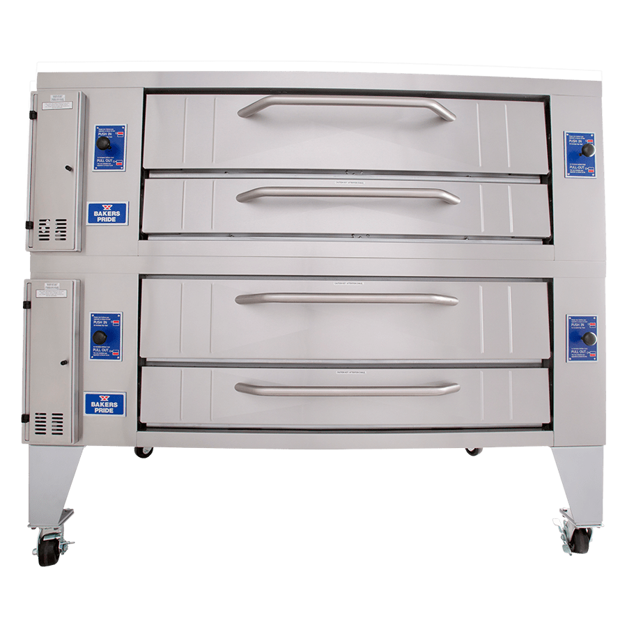 Bakers Pride Y-602 Twin Super Deck Pizza Oven 60