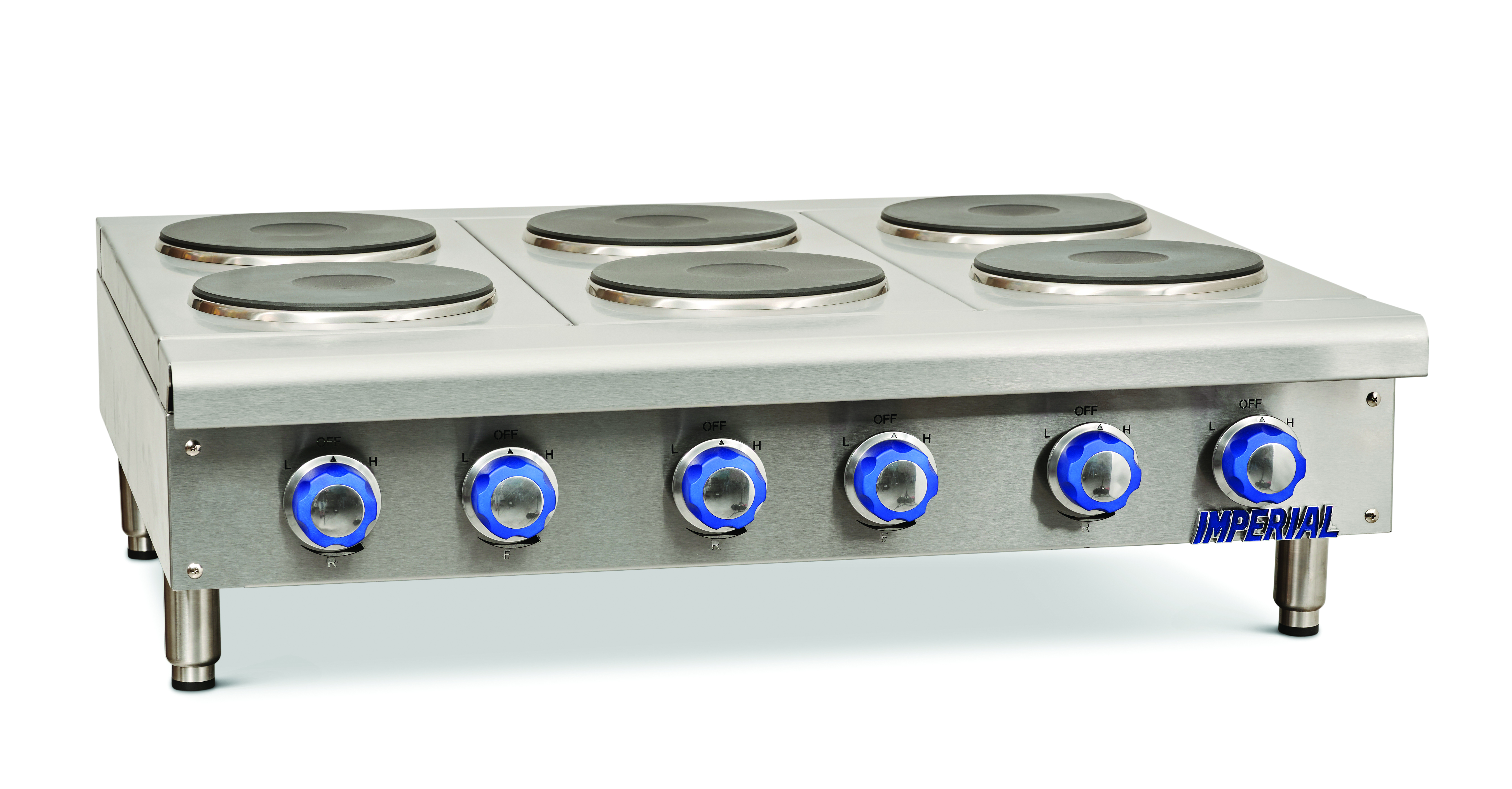 Imperial Range IHPA-6-36-E 36 Electric 6 Burner Hot Plate - 240V, 3 Phase