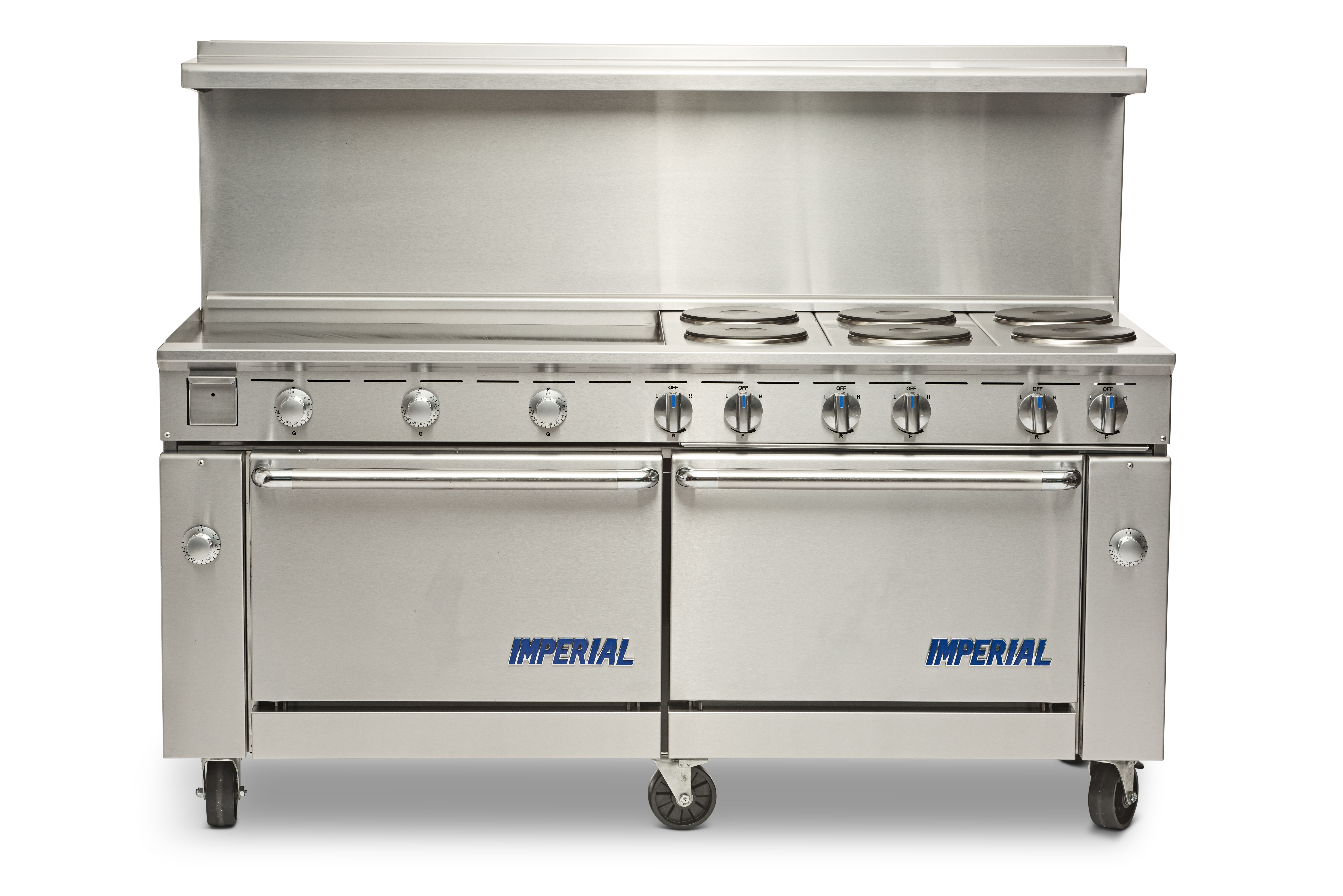 72 Gas Range, 6 Burner and 36 Thermostatic Griddle Top with 2
