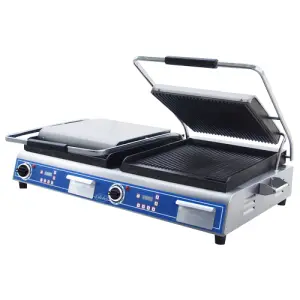 14" x 14" Double Panini Sandwich Grill with Smooth Plates